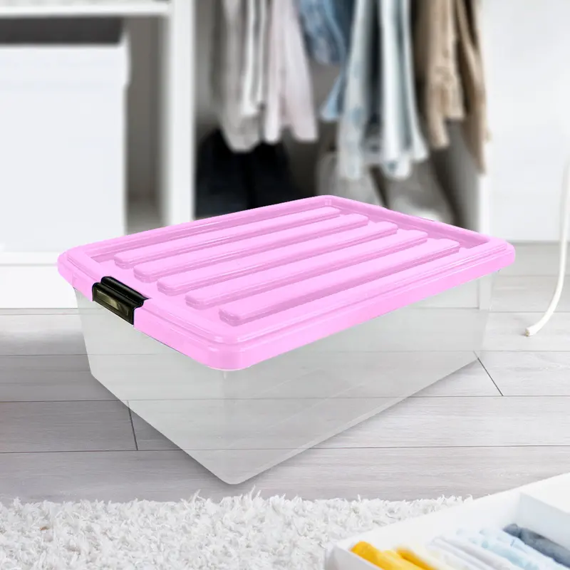 Caja De Plástico Goliat 32 L Color Rosa 1