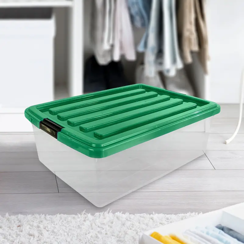 Caja De Plástico Goliat 32 L Color Verde 1