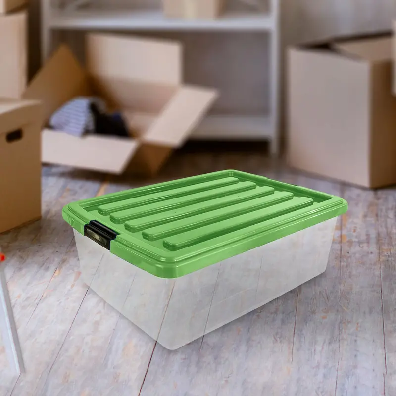 Caja De Plástico Goliat 32 L Color Verde Pistache 1