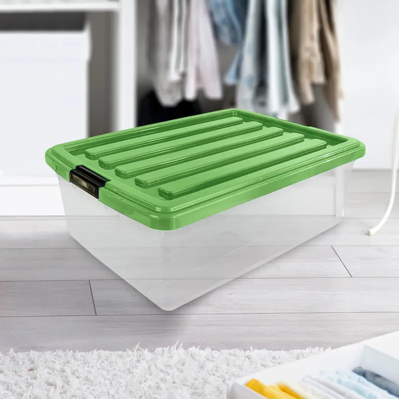 Caja De Plástico Goliat 32 L Color Verde Pistache 2
