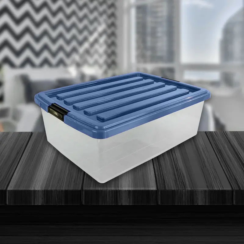 Caja De Plástico Goliat 32L Color Azul 1