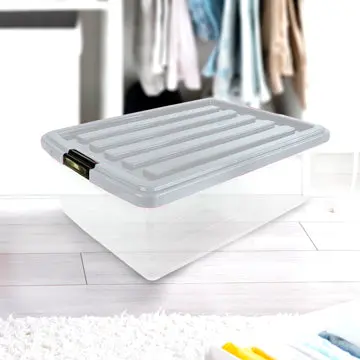 Caja De Plástico Goliat Color Arena 32L 1