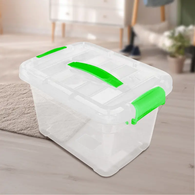 Caja De Plástico Venecia Color Verde 6L 1
