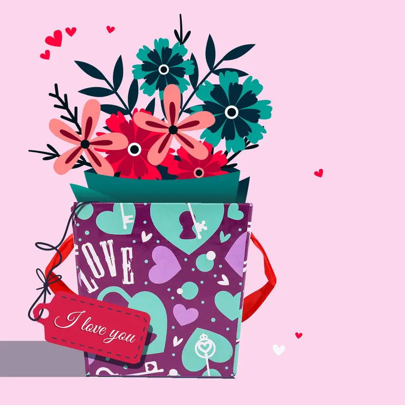 Caja De Regalo Color Morado 1