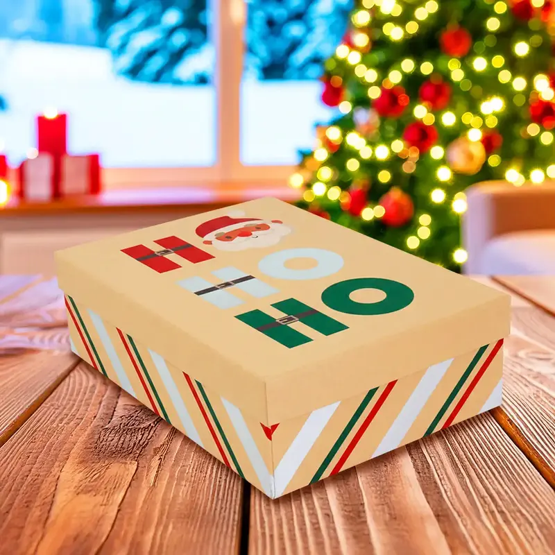 Caja De Regalo Navideña, Ho Ho Ho, Santa 2