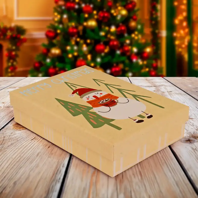 Caja De Regalo Navideña, Merry Christmas, Snowman 2