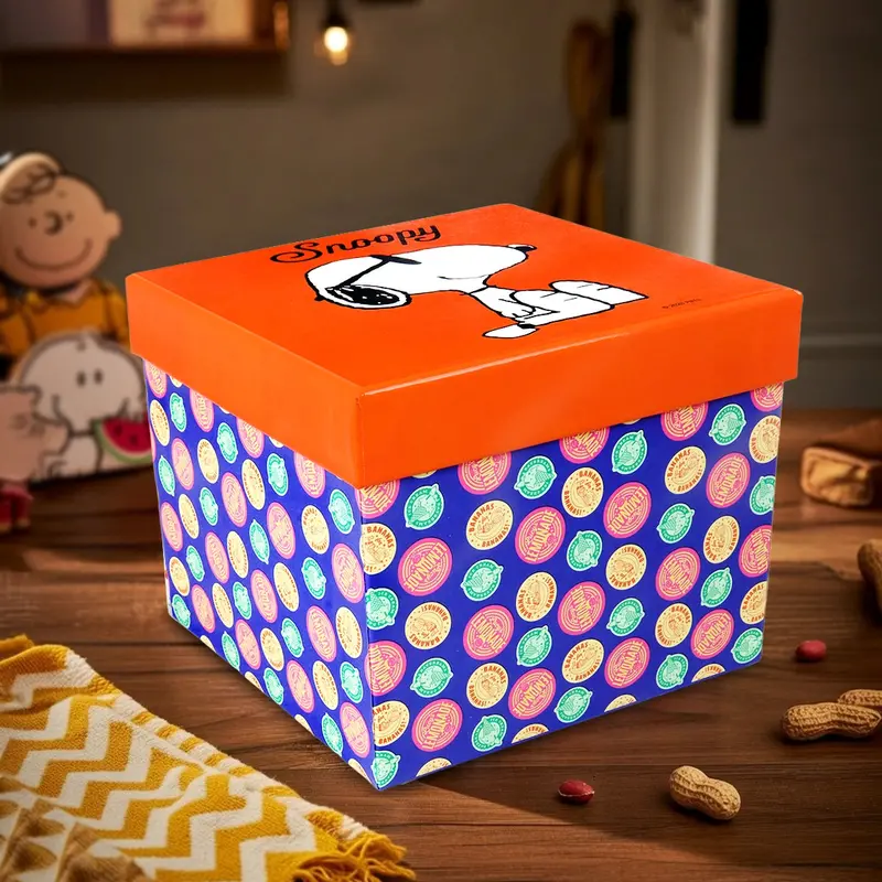 Caja De Regalo, Snoopy, Color Naranja 2