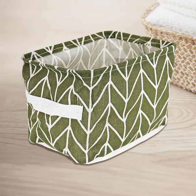 Caja Non Woven Color Verde Olivo Para Almacenamiento 1