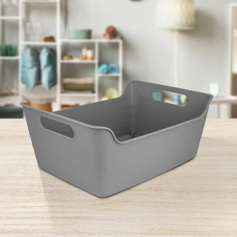 Caja Organizadora Plástico Color Gris 28X20x12cm 1