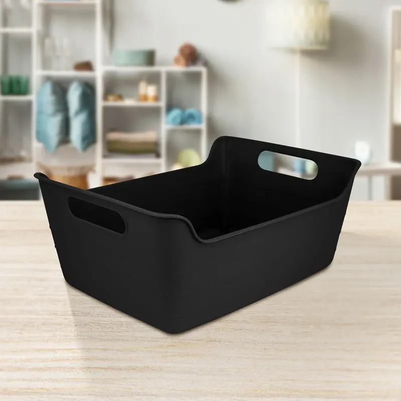 Caja Organizadora Plástico Color Negro 28X20x12cm 1