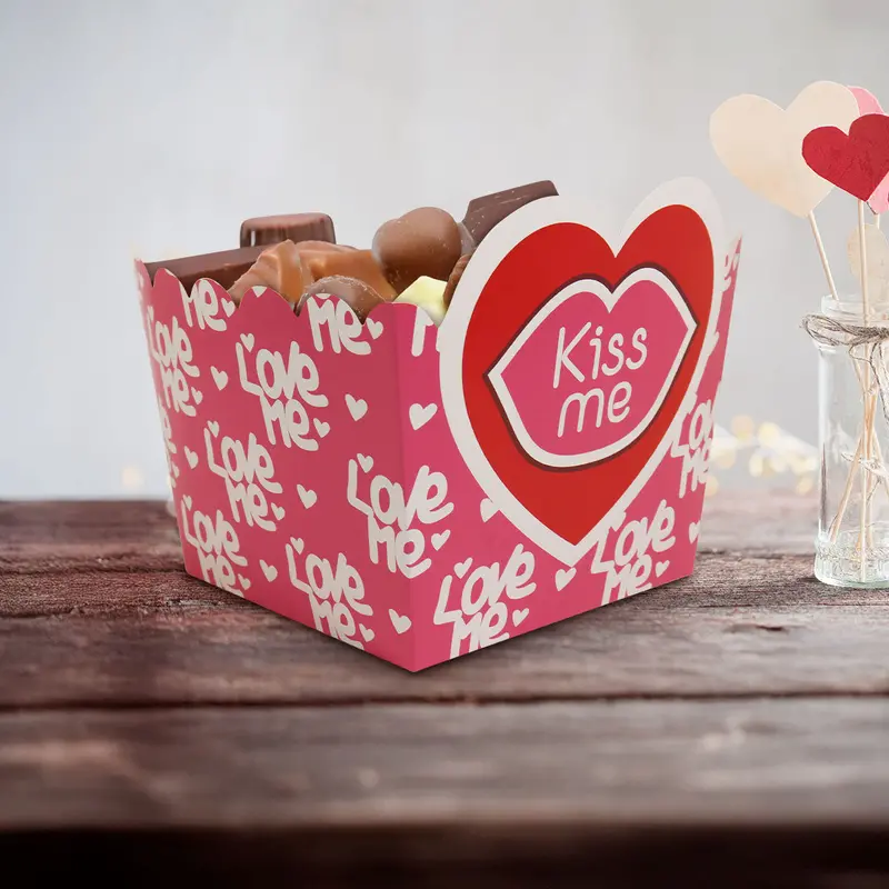 Caja Para Regalo Armable "Kiss Me", 2 Pza. 1
