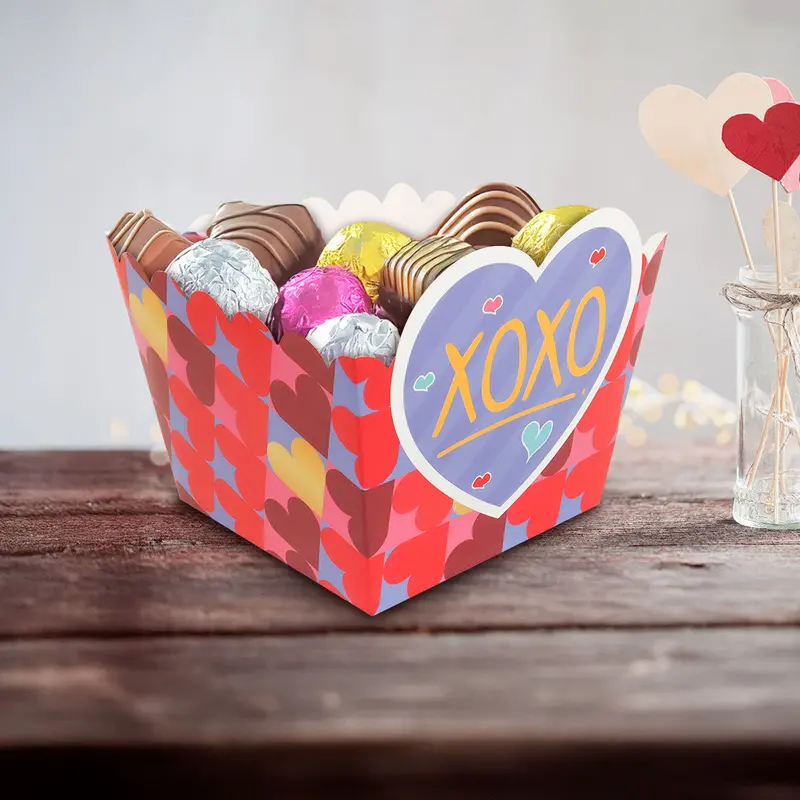Caja Para Regalo Armable "Xoxo", 2 Pza. 1