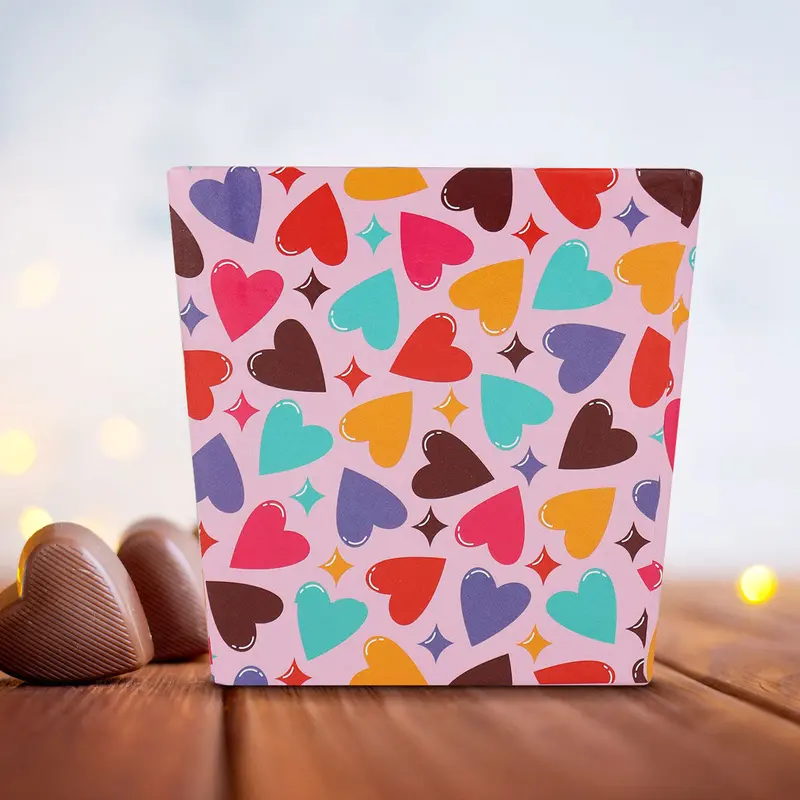Caja Para Regalo De Corazones, Colores 2