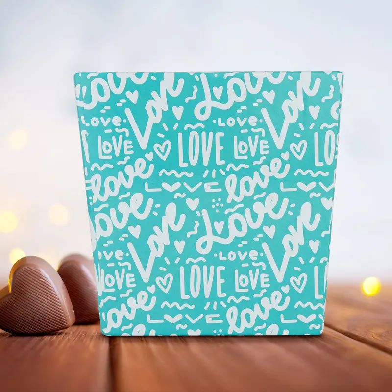 Caja Para Regalo De Love, Color Azul 2