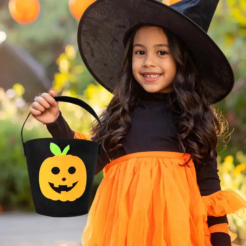 Calabaza, Cubeta De Fieltro Para Dulces 1