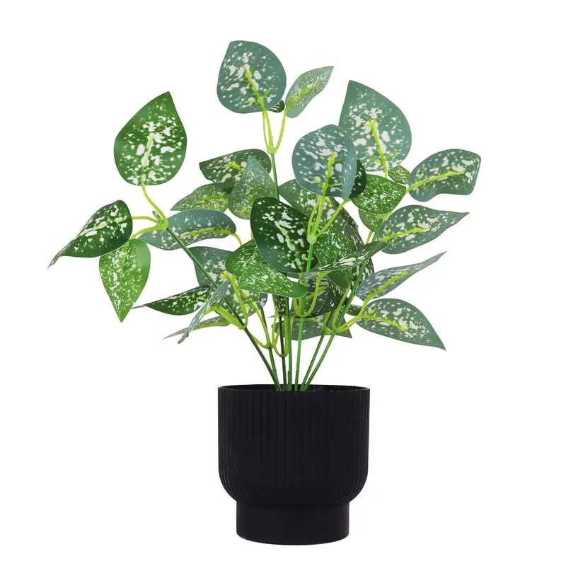 Calathea Amarilla Artificial Con Maceta 2