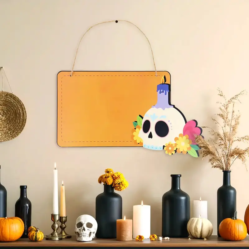 Calavera De Azúcar, Letrero De Mdf 1