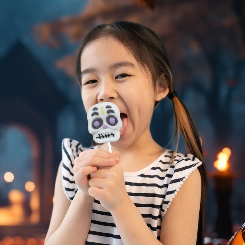 Calavera, Paleta De Malvavisco, Halloween 1