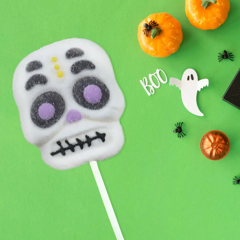 Calavera, Paleta De Malvavisco, Halloween 2