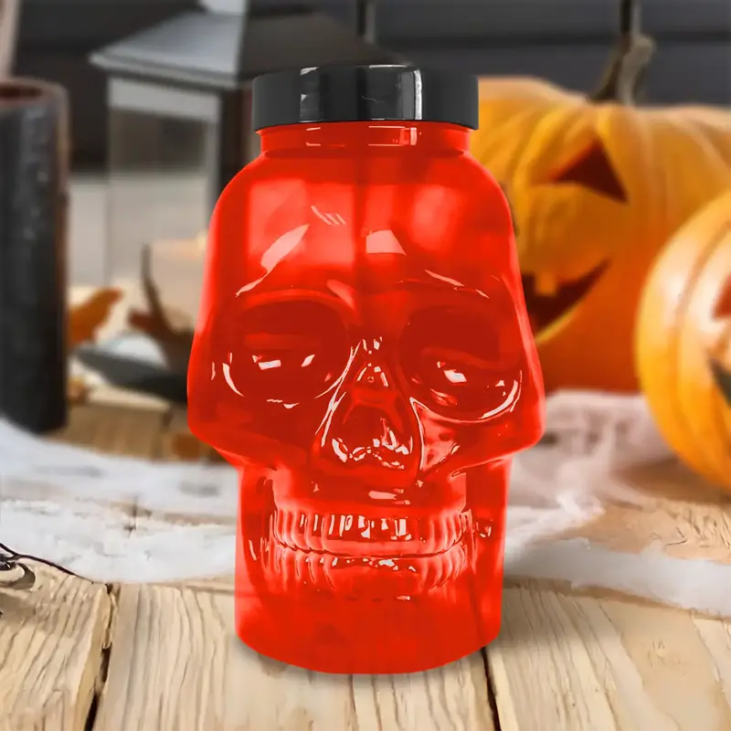Calavera, Vaso De Plástico Con Luz 2