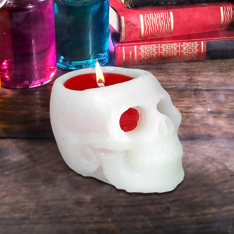Calavera, Vela, Color Blanco 1