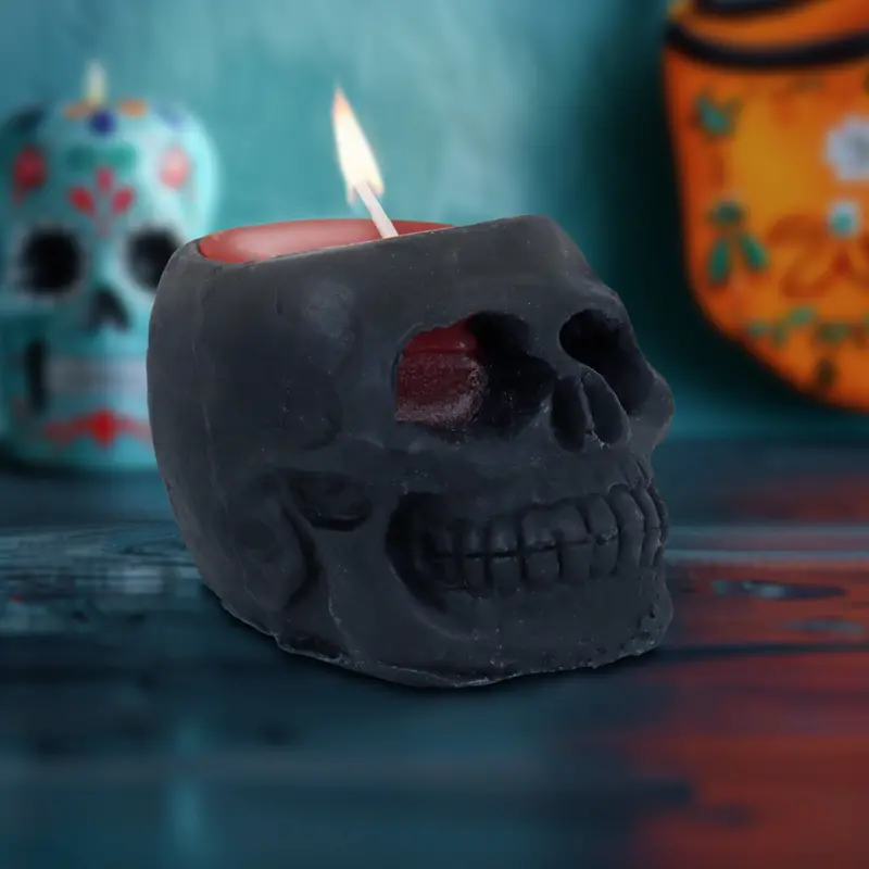 Calavera, Vela, Color Negro 1
