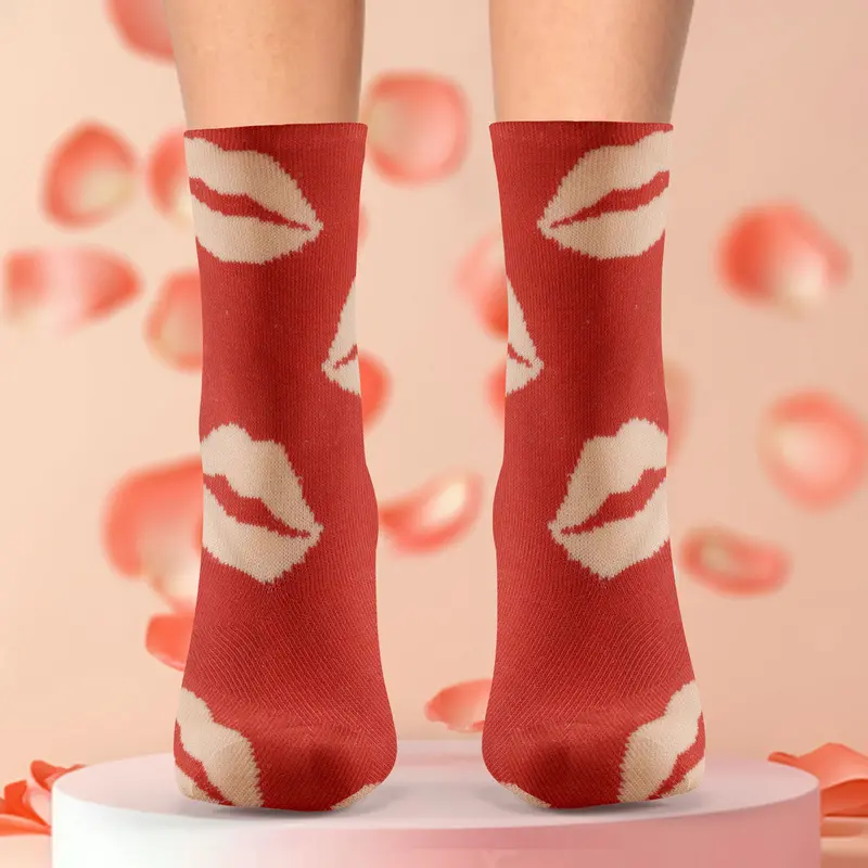 Calcetines De Kiss, Color Rojo 2