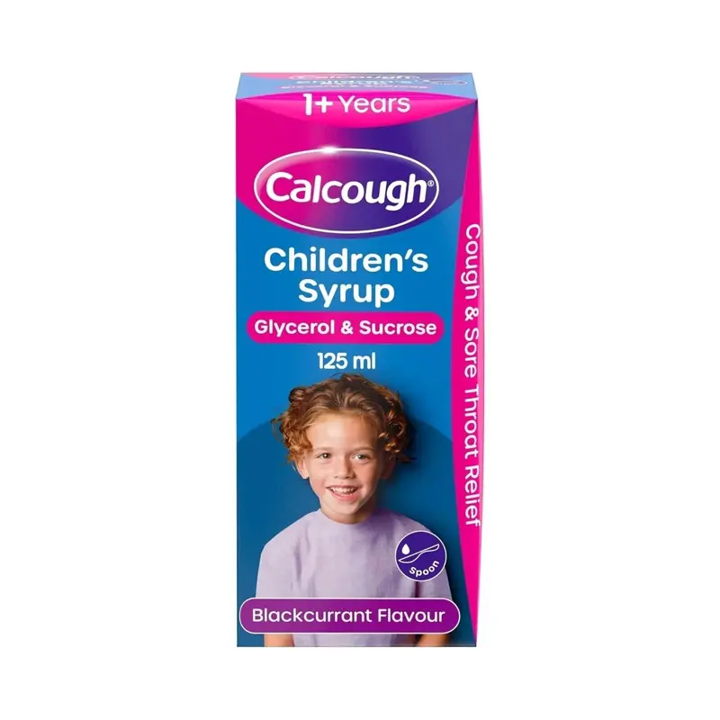 Calcough Children's Syrup Blackcurrent Flavour 1+ Year 125Ml 1