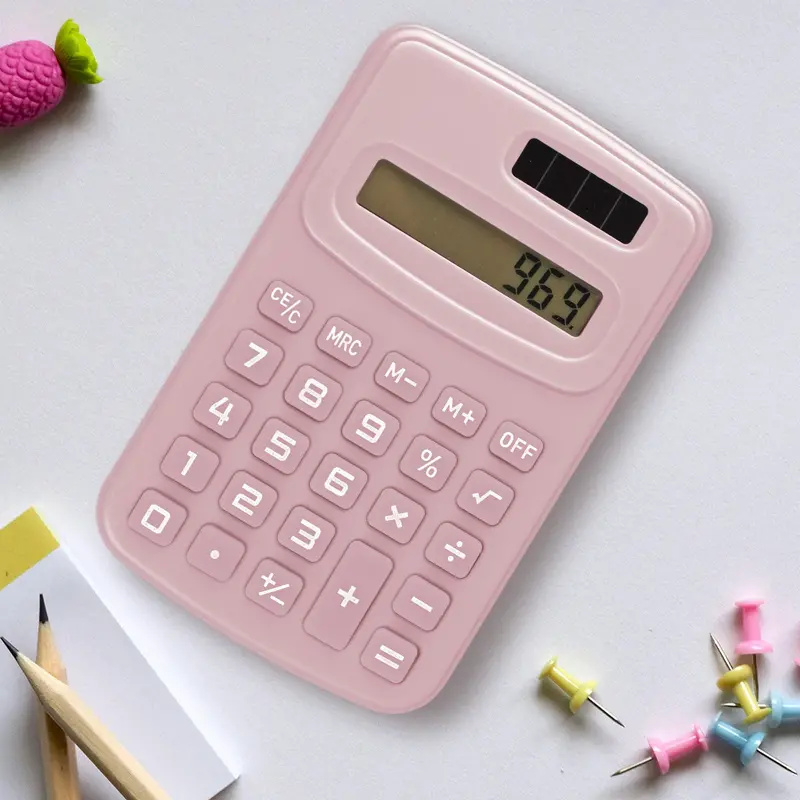 Calculadora Básica Studentz, Color Rosa 1