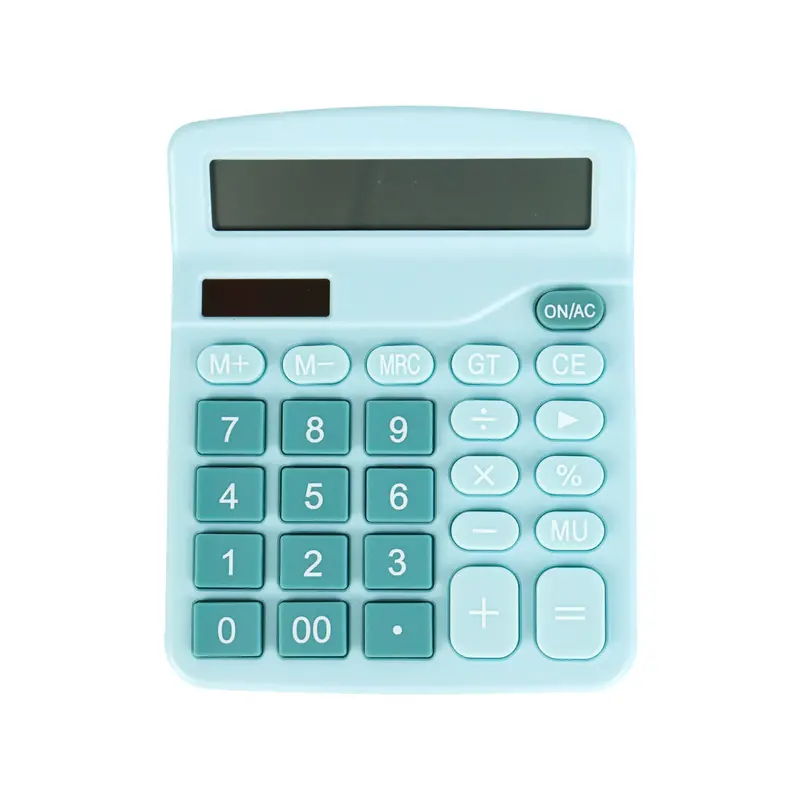 Calculadora De Escritorio Azul Pastel 1