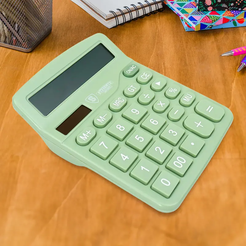 Calculadora De Escritorio, Color Verde Pistache 2