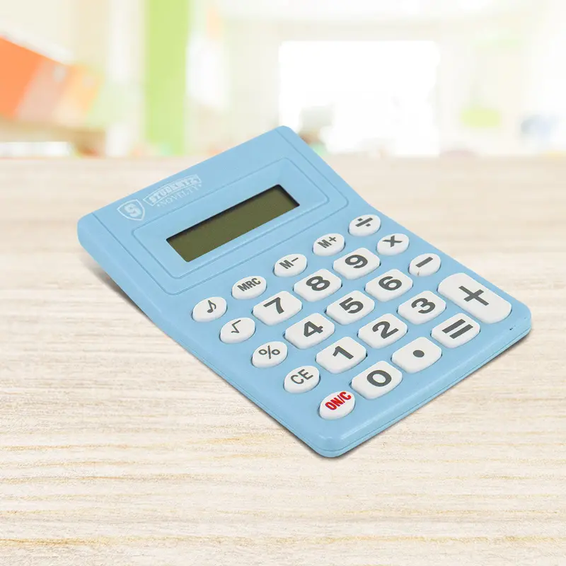 Calculadora De Escritorio Studenz Color Azul Cielo 2