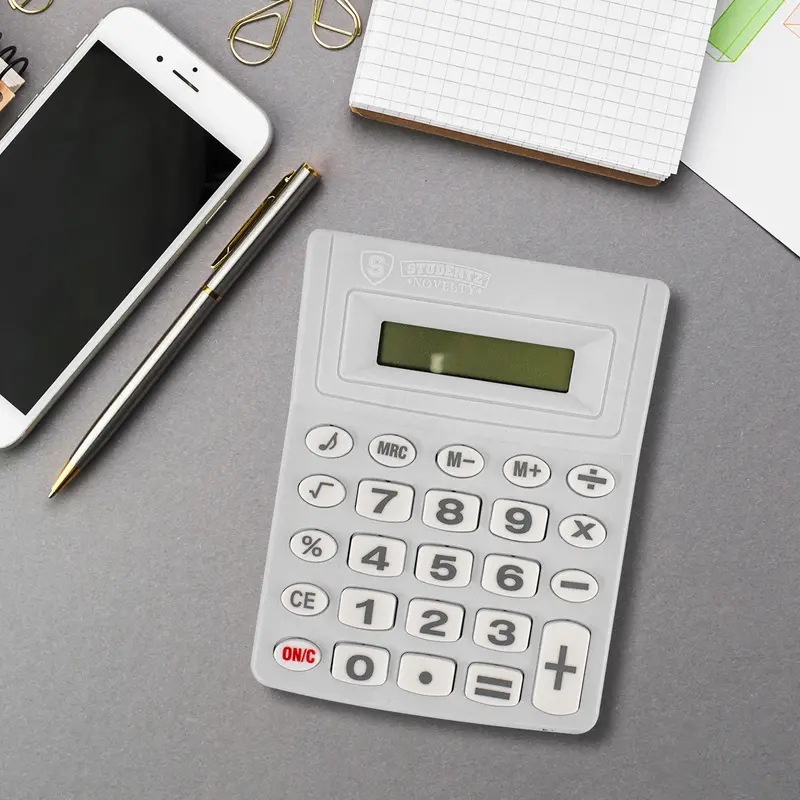 Calculadora De Escritorio Studenz Color Blanco 1