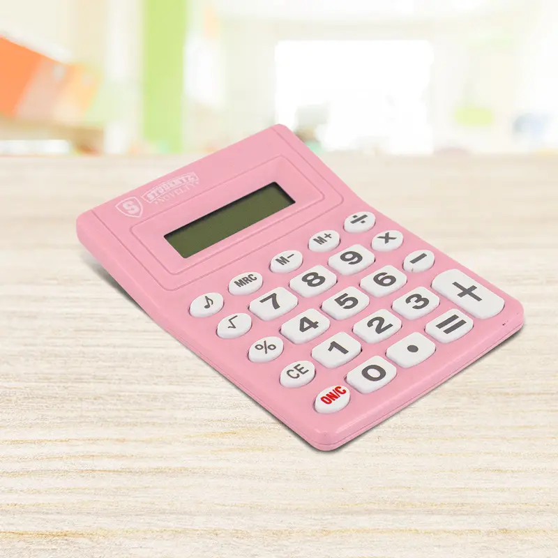 Calculadora De Escritorio Studenz Color Rosa 2