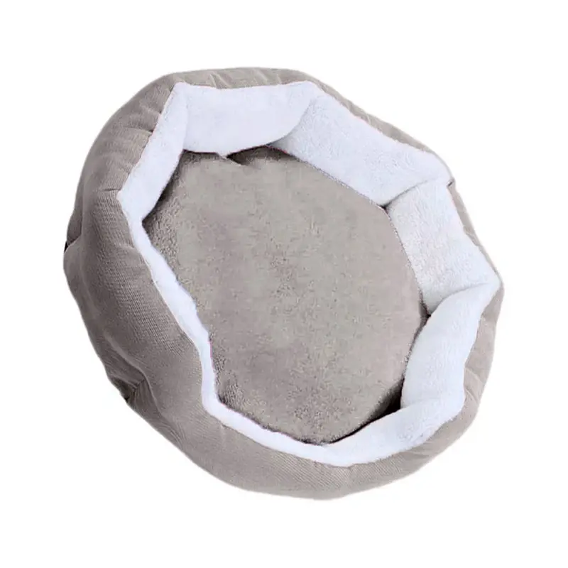 Cama Forma Heptágono Para Mascota, Color Gris 2