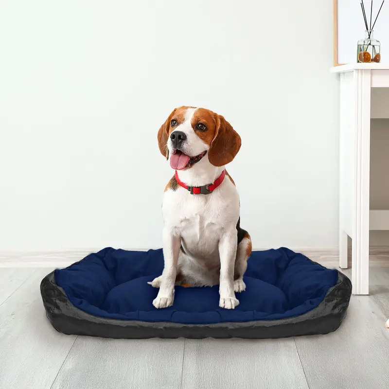 Cama Para Mascota, 43X32 Cm, Color Azul 1