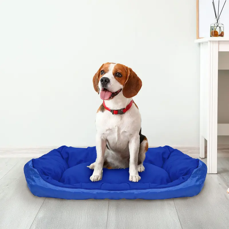 Cama Para Mascota, Color Azul Rey, 43X32 Cm 1