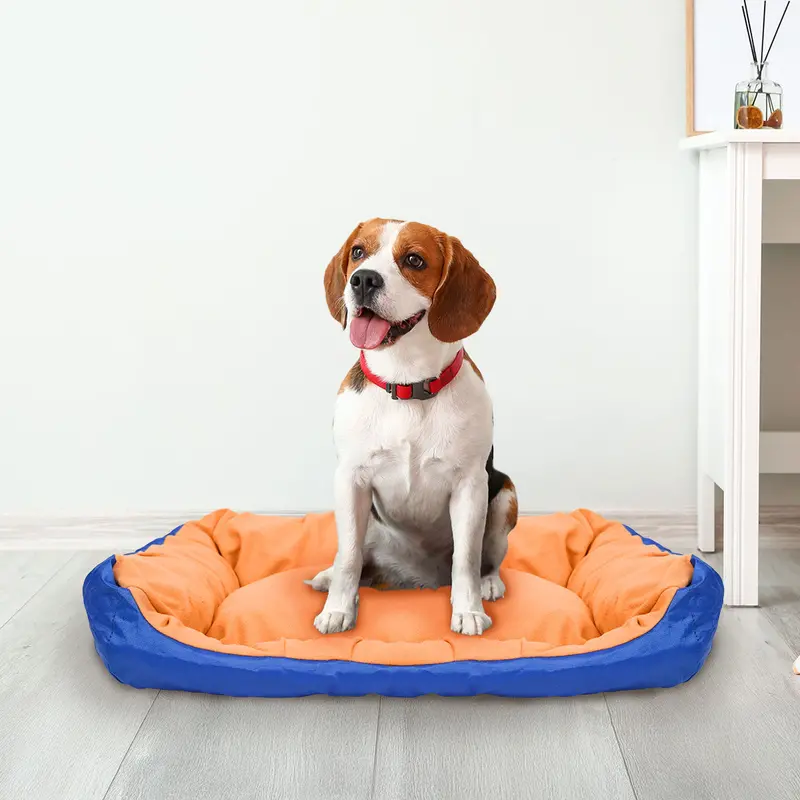 Cama Para Mascota, Color Naranja, 43X32 Cm 1