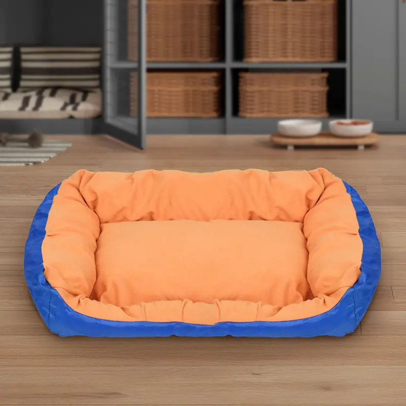 Cama Para Mascota, Color Naranja, 43X32 Cm 2