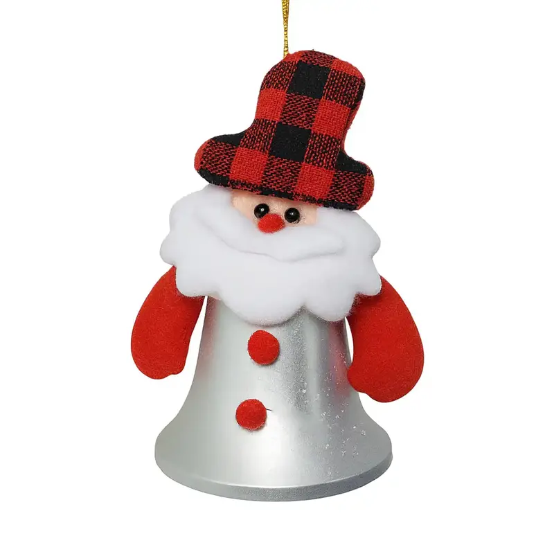 Campana Navideña Decorada De Santa Claus 1
