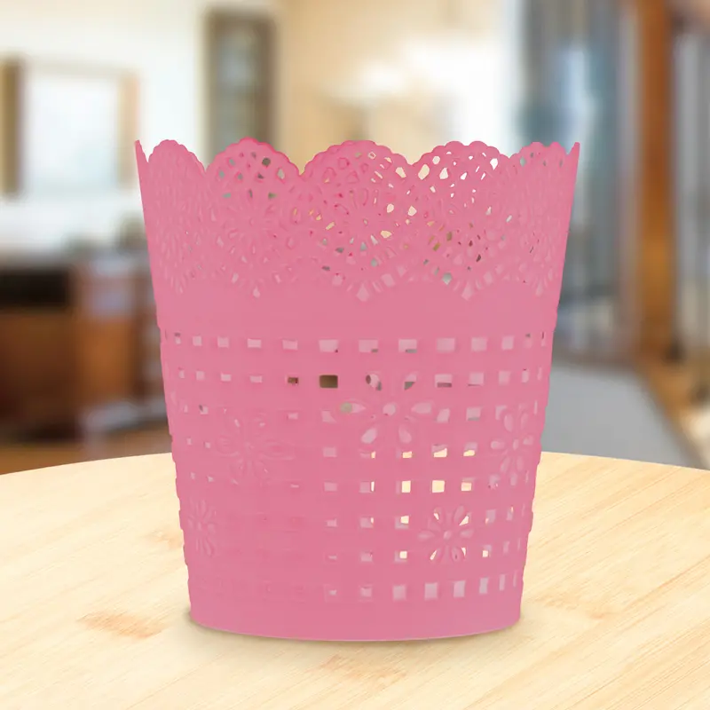 Canasta Calada Multiusos Color Rosa 10.5X11.5Cm 2