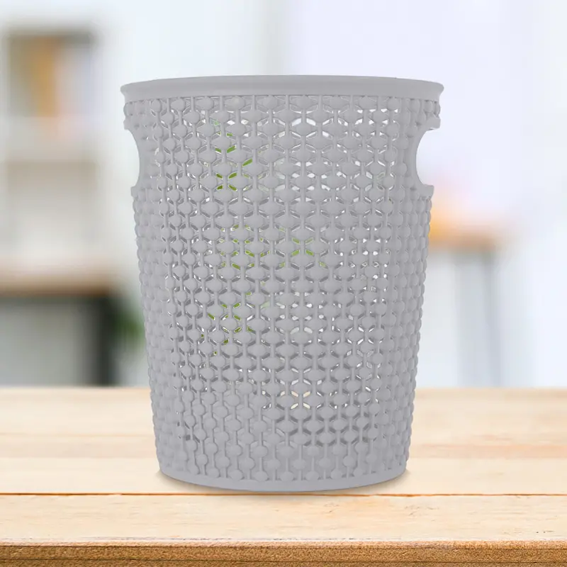 Canasta Calada Organizadora Multiusos Color Gris, 16Cm 2
