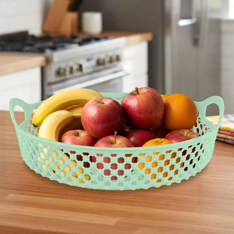 Canasta Circular, Color Verde 1