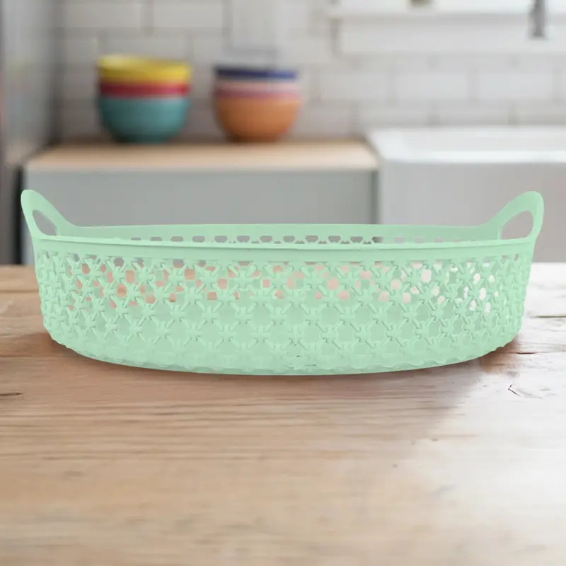 Canasta Circular, Color Verde 2