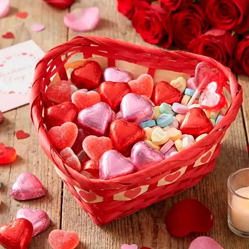 Canasta, Corazón, Color Rojo 1