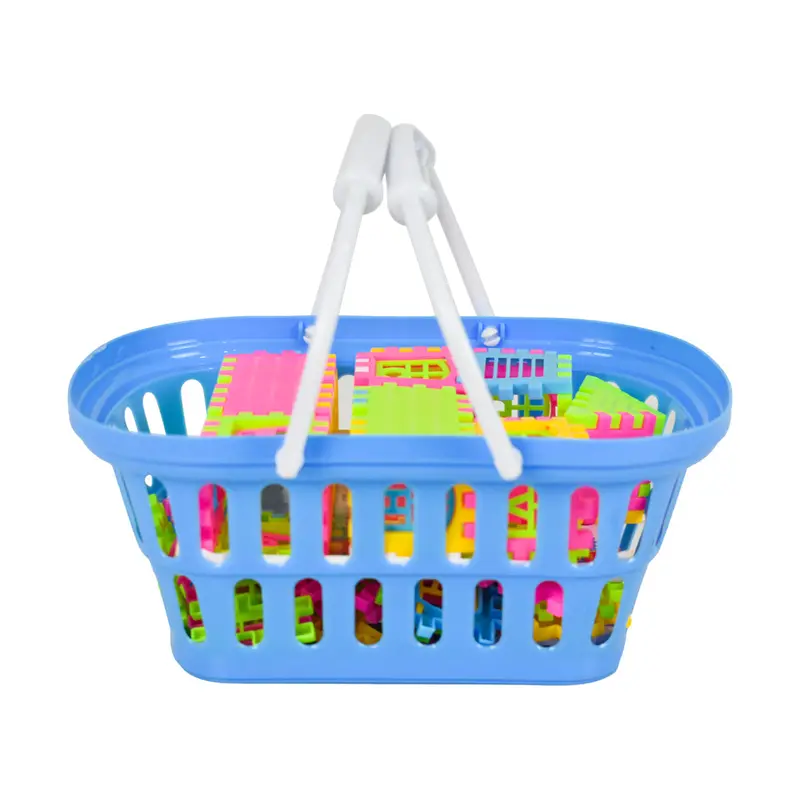 Canasta De Bloques De Colores Tipo Lego 1