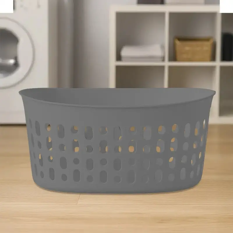 Canasta De Lavandería, Color Gris 1