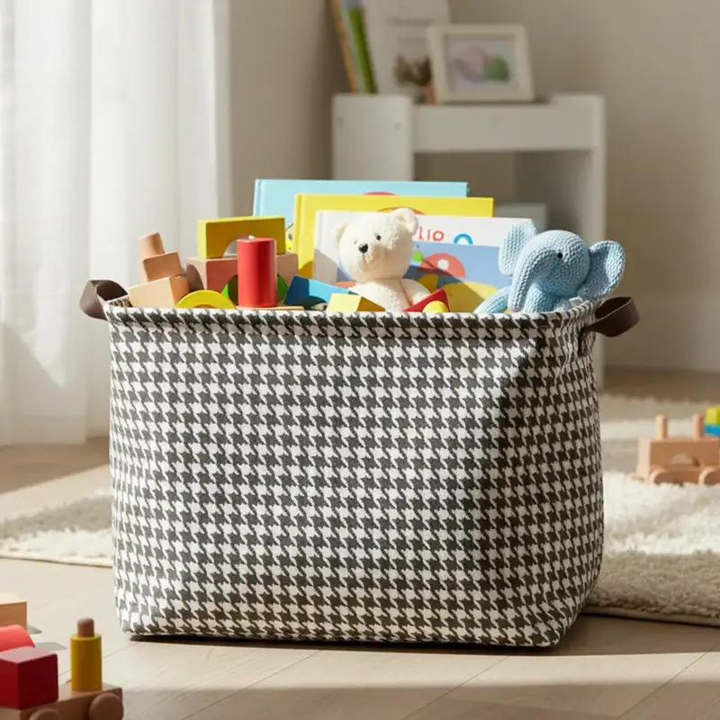 Canasta Organizadora, Color Blanco Y Negro 1