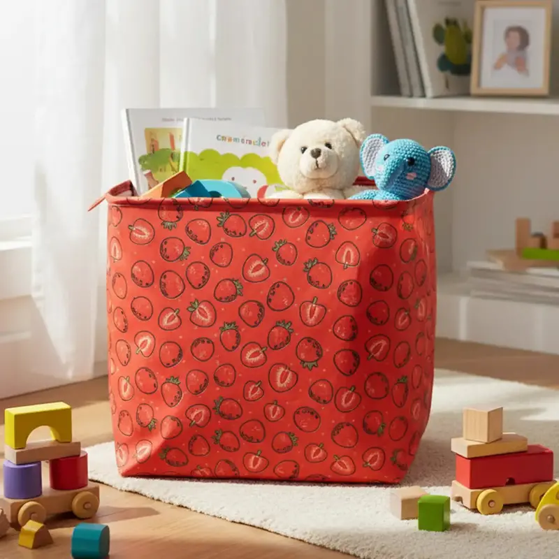 Canasta Organizadora, Diseño Fresa 1