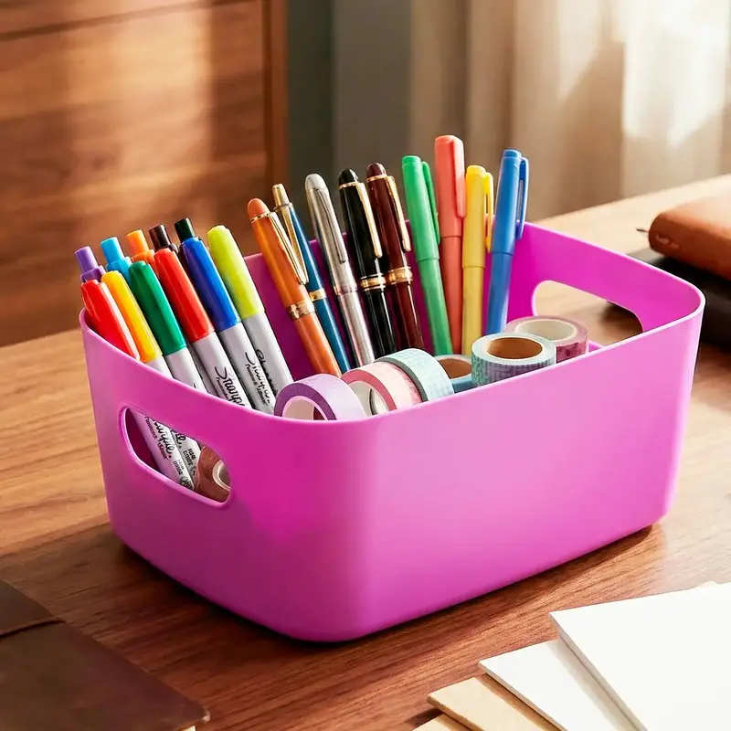 Canasta Organizadora, Rectangular, Color Morado 1